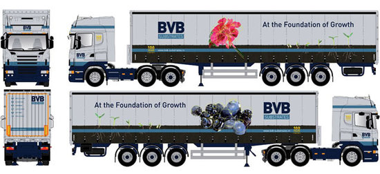 Kamion Scania R TL curtain canvas semitrailer BVB